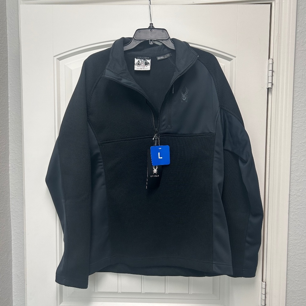 Spyder Mens Quarter Zip Jacket NWT